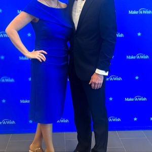 Royal blue cocktail dress